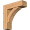 Ekena Millwork Thorton Block Smooth Bracket w/ Offset Brace, Western Red Cedar, 7 1/2"W x 26"D x 26"H BKT0806X26X26THR05SWR - alternate 1